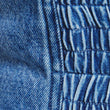 Ruched denim bustier