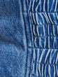 Ruched denim bustier