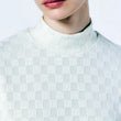 Jacquard high neck knit