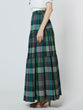 Checked tiered skirt