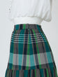 Checked tiered skirt