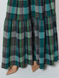 Checked tiered skirt