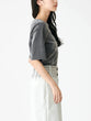 Mesh velour pullover