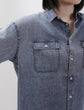 Airy denim shirt