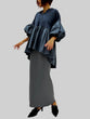 Volume sleeve docking blouse