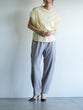 Mesh twist sleeve pullover