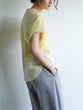 Mesh twist sleeve pullover