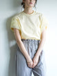 Mesh twist sleeve pullover