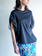Mesh twist sleeve pullover