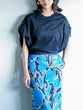 Mesh twist sleeve pullover