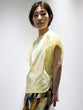 Mesh twist sleeve pullover