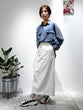 Airy denim shirt