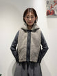 Boa x Taffeta Padded Short Vest