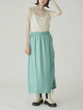 shirring satin skirt