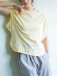 Mesh twist sleeve pullover