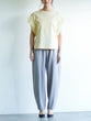 Mesh twist sleeve pullover