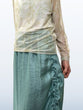 shirring satin skirt