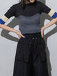Bustier rib knit