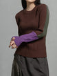 Color Block Rib Knit