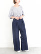 Wide banana denim pants