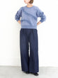Wide banana denim pants