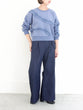 Wide banana denim pants