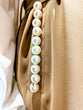 Long jacket gilet with pearls