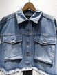 Denim and knit docking coat