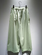 Wide cropped satin pants