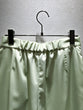 Wide cropped satin pants