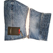 Ruched denim bustier