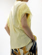 Mesh twist sleeve pullover