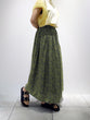 Floral print gathered skirt
