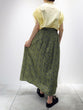 Floral print gathered skirt