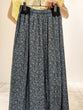 Floral print gathered skirt