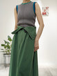 Ribbed color knit tank top
