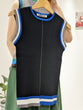 Ribbed color knit tank top