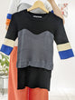 Bustier rib knit