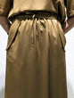Satin twill wrap skirt