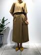 Satin twill wrap skirt