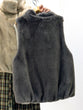 Stand Collar Eco Fur Gilet