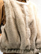 Eco-fur short gilet