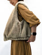 Eco-fur short gilet