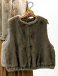 Eco-fur short gilet