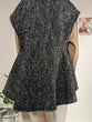 Tweed-style peplum vest