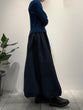 Rib knit and taffeta docking dress