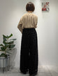 Velvet dot lace wide pants