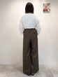 リネンライクラインワイドパンツ