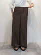 リネンライクラインワイドパンツ