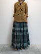 Checked tiered skirt